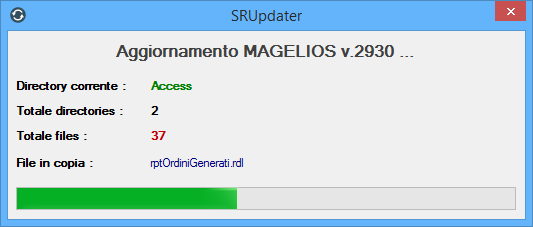 SRUPDATER, applicativo multilingua per la gestione degli aggiornamenti automatici di qualsiasi software.